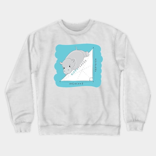 The Hippo Theorem Crewneck Sweatshirt by Marija154